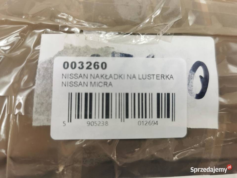 NAKŁADKI NA LUSTERKA CHROM NISSAN MICRA 2012 lubelskie sprzedam