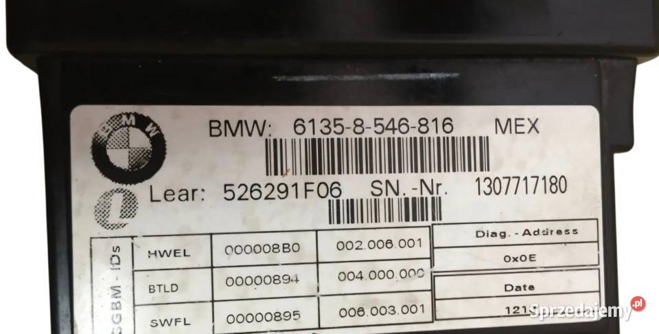 MODUŁ KOMPUTER BMW K1600GT K1600GTL 61358546816 świętokrzyskie
