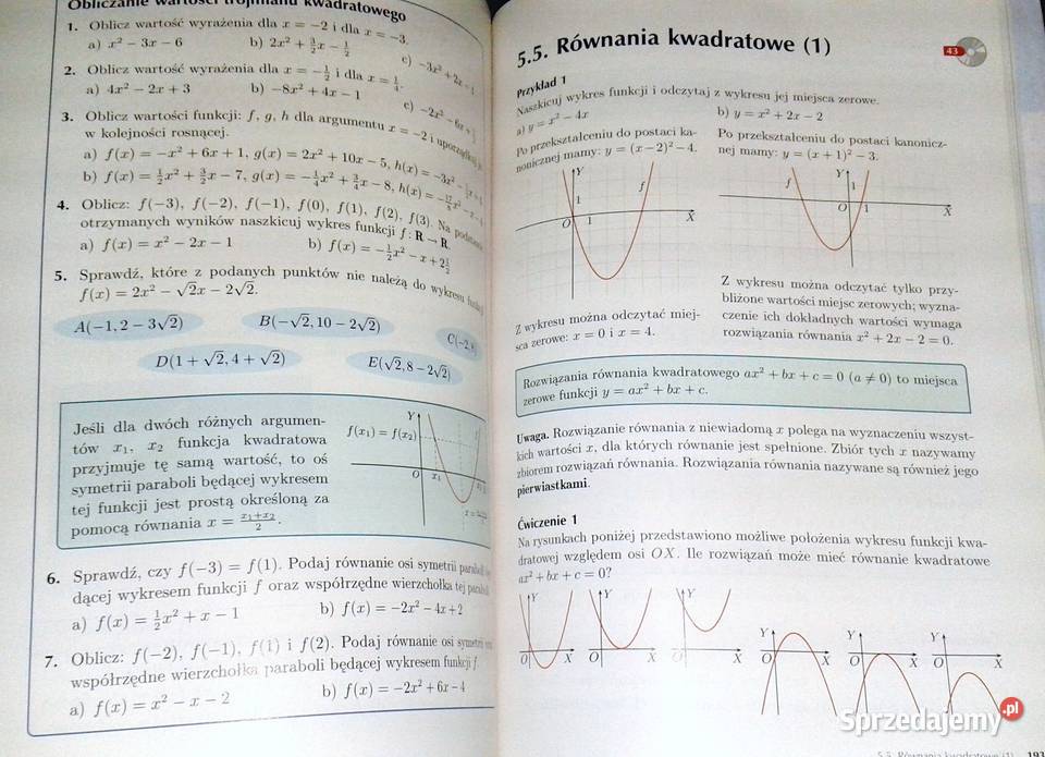 Matematyka 1 Zakres Podstawowy W Babiański L Kultura i Rozrywka Chełm