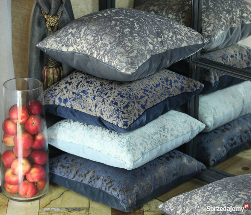 Poduszka klasyczna dekoracyjna ozdobna granatowa Białystok sprzedam