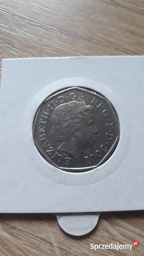 50 Pensów W Brytania 2001 r i 2003 r wielkopolskie Konin