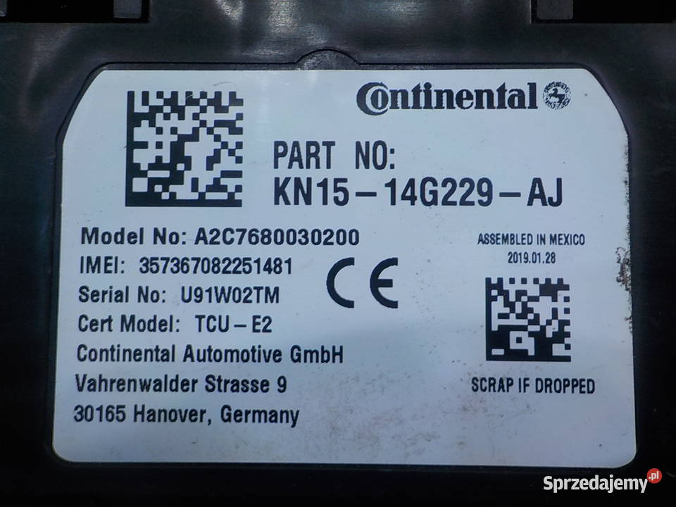 ECOSPORT LIFT MK2 LIFT 10 B 19r modul sterownik mazowieckie