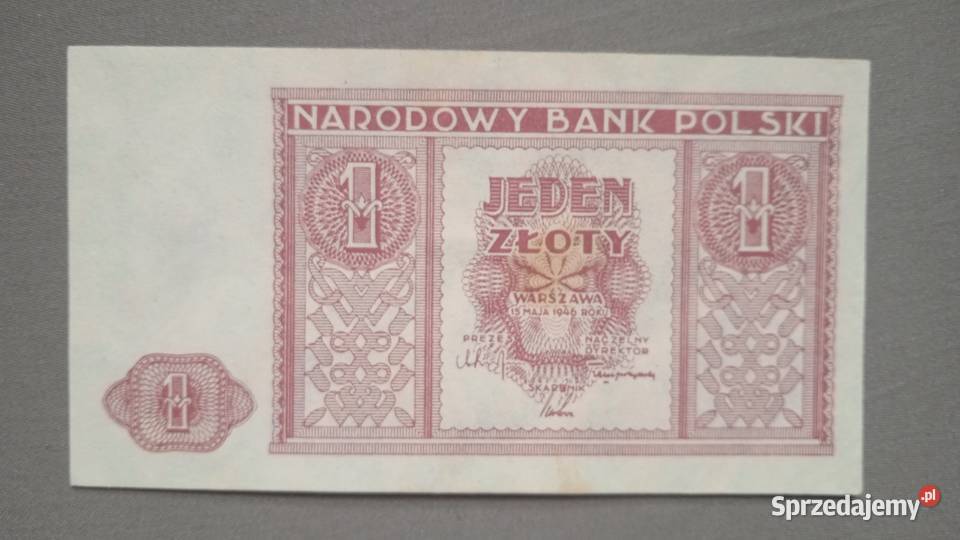 Banknot 1 1946 r Warszawa