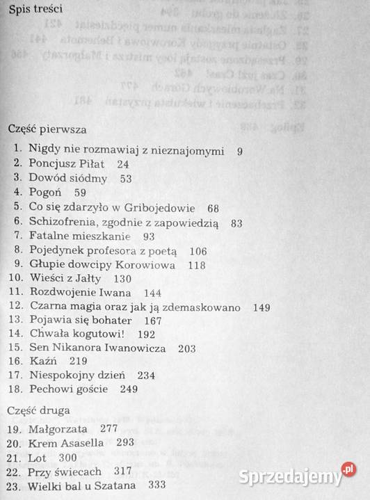 Mistrz i Małgorzata Michał Bułhakow Chełm sprzedam