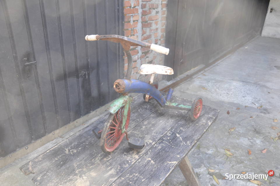 Triciclo Vintage Anni 40 Rowerek Metalow Rowerki Rowerki Rzeszów