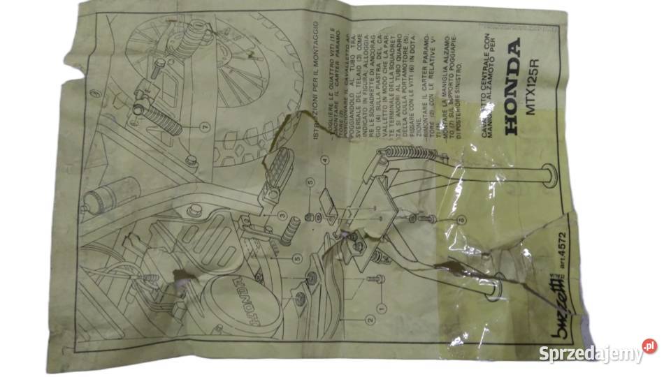 NÓŻKA STOPKA CENTRALNA BUZETTI HONDA MTX 125 R Podnóżki i stopki Bielsk Podlaski