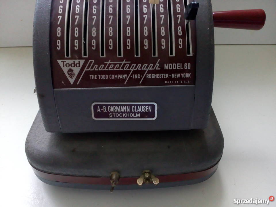 Stara maszyna licząca PROTECOGRAPH Rzeszów