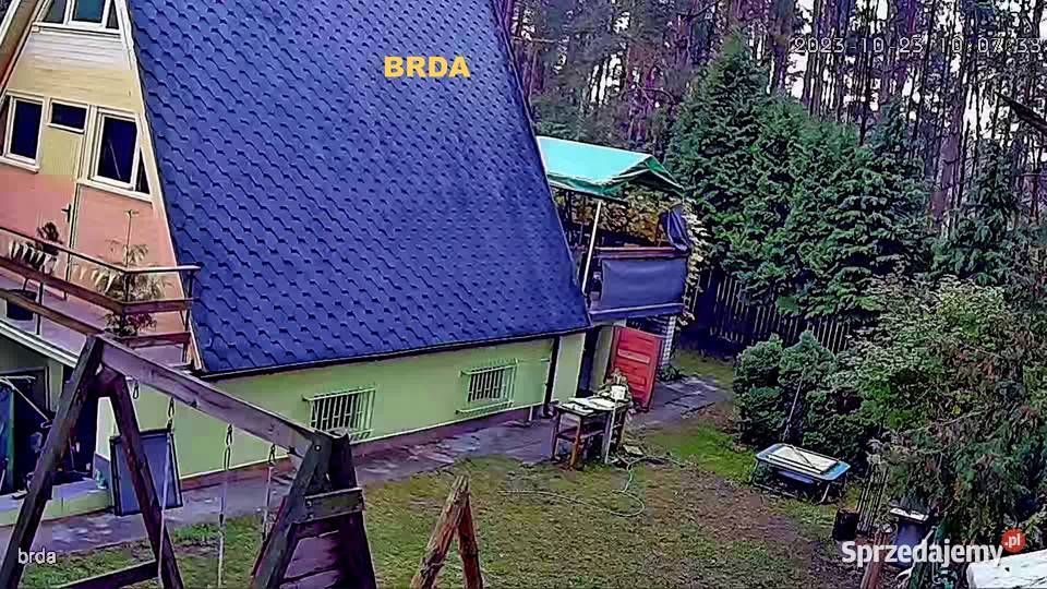 Domek letniskowy jeziorem z kominkiem działka