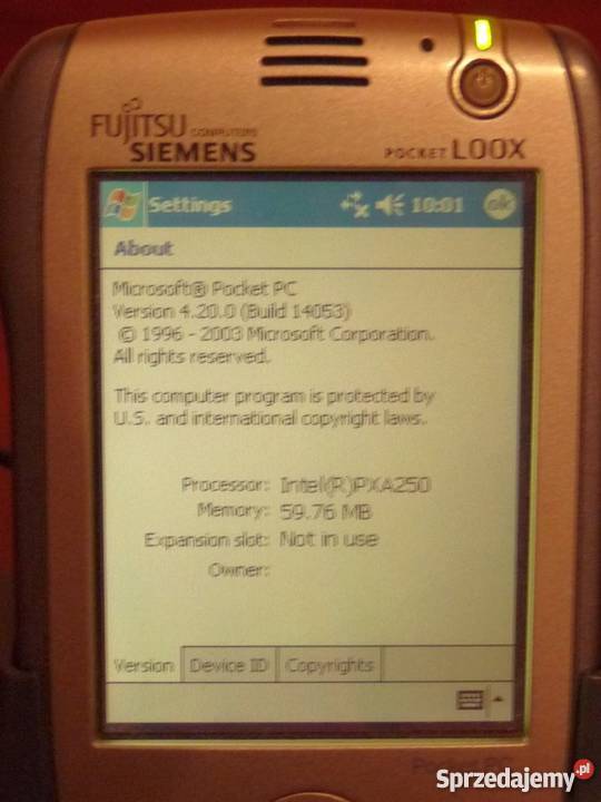 Palmtop Siemens Pocket Loox 600 Windows Kraków