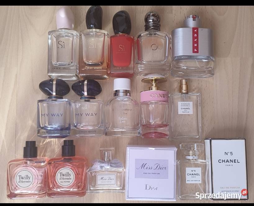 Flakony Armani Chanel Dior PradaHermesDG Warszawa