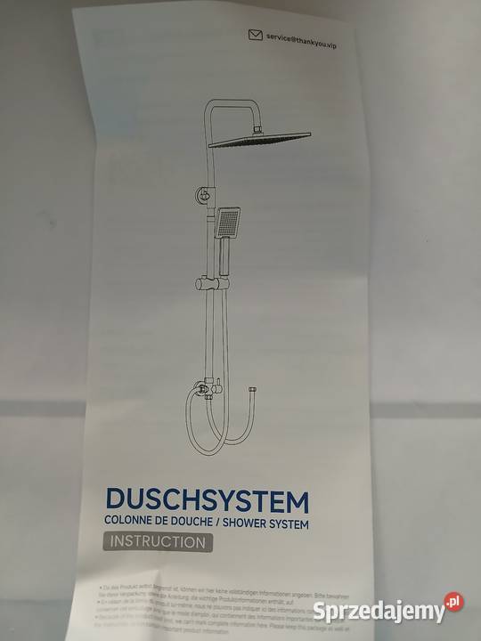 DERW Zestaw prysznicowy bez armatury Nowy Targ