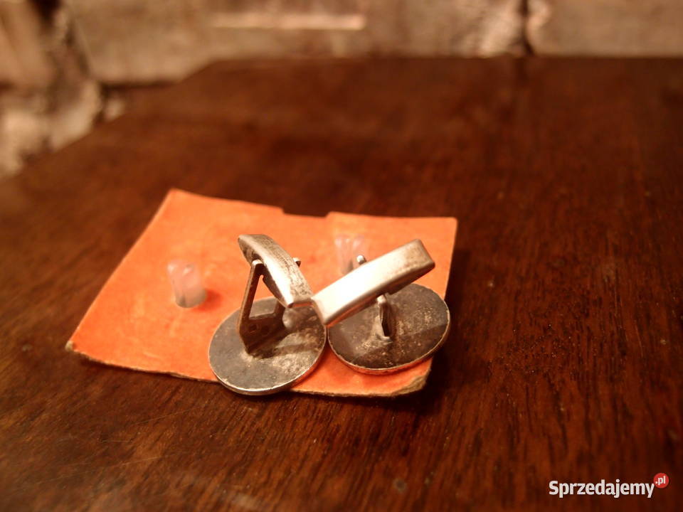 z dawnych lat srebrne spinki do mankietów