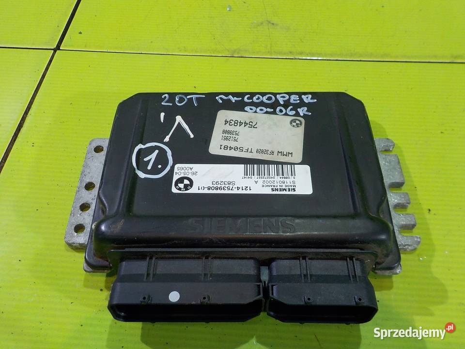 COOPER ONE CABRIO 16 B sterownik silnika 7539808