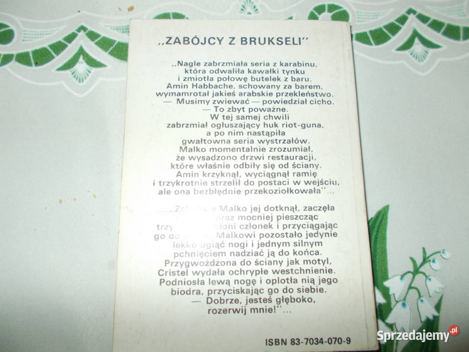 Gerard de Villiers Zabójcy z Brukseli Rok wydania 1991 sprzedam