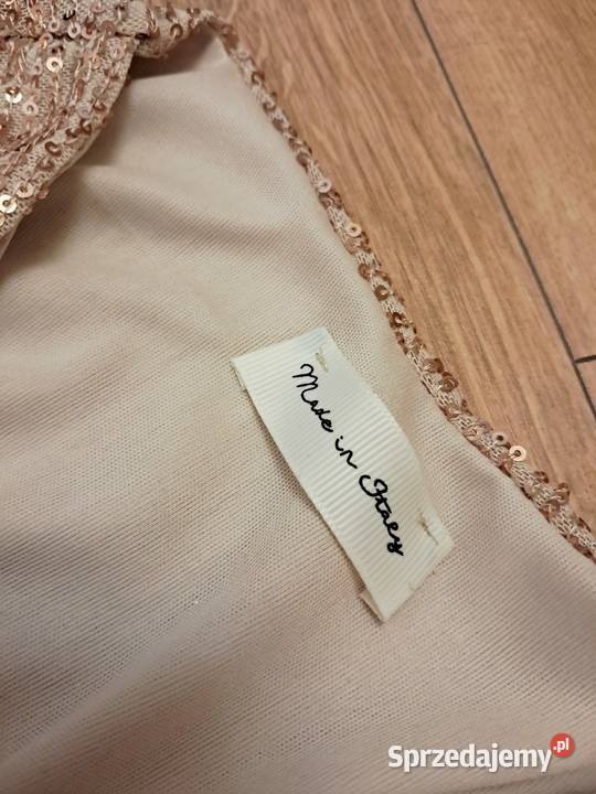 Złota sukienka z cekinami Spódnice i sukienki Łódź