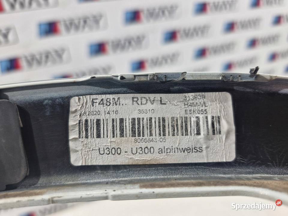 BMW X1 F48 M PAKIET LISTWA BŁOTNIKA LEWA PRZÓD