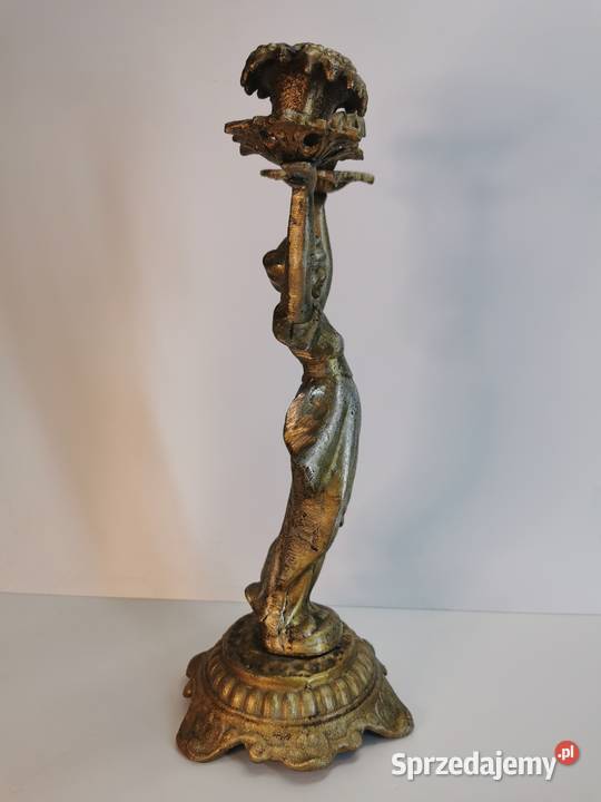 stary świecznik metalowy lubelskie Lublin