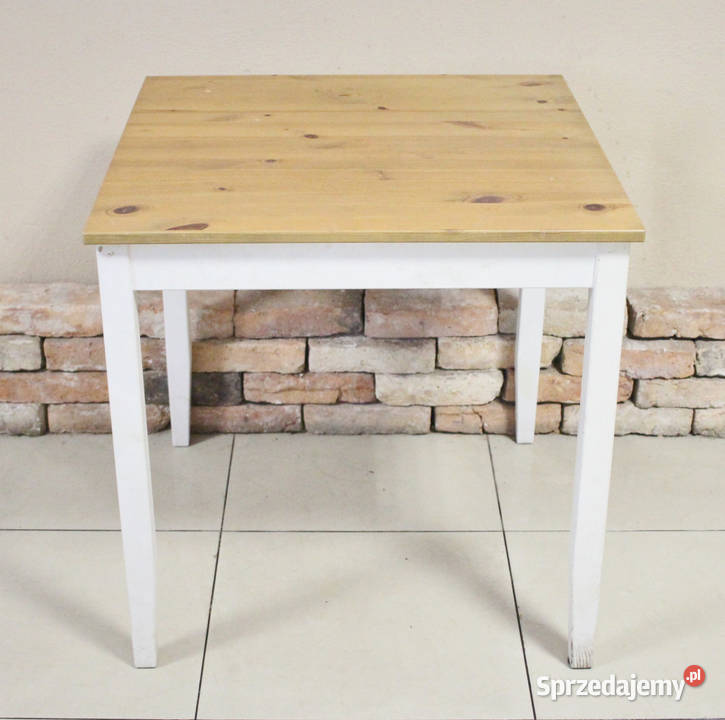 Drewniany stół 74 x 74 IKEA Lerhamn