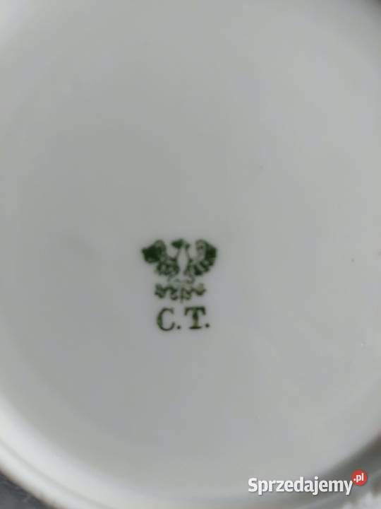 Talerzyk deserowy CT Carl Tielsch Porcelana i szkło Antyki, Sztuka, Kolekcje