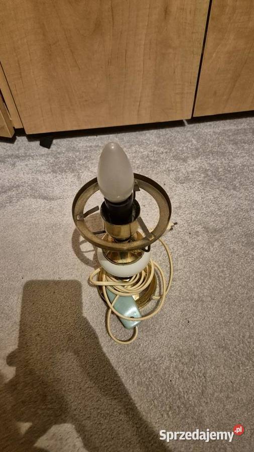 Lampa PRL Polam Wieliczka lampka biurkowastołowa Zgierz
