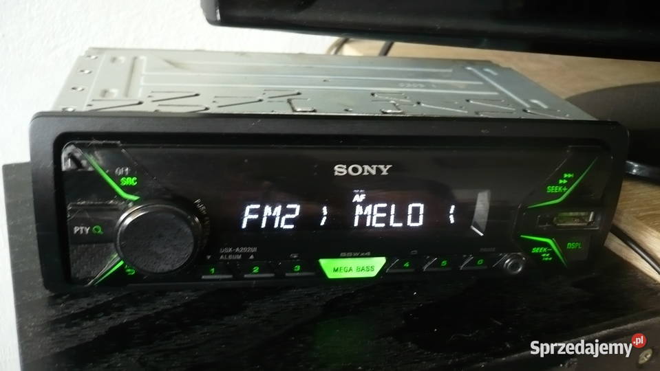 SONY USBAUX Dsx a202ui Radio samochodowe ZIELONE Łódź