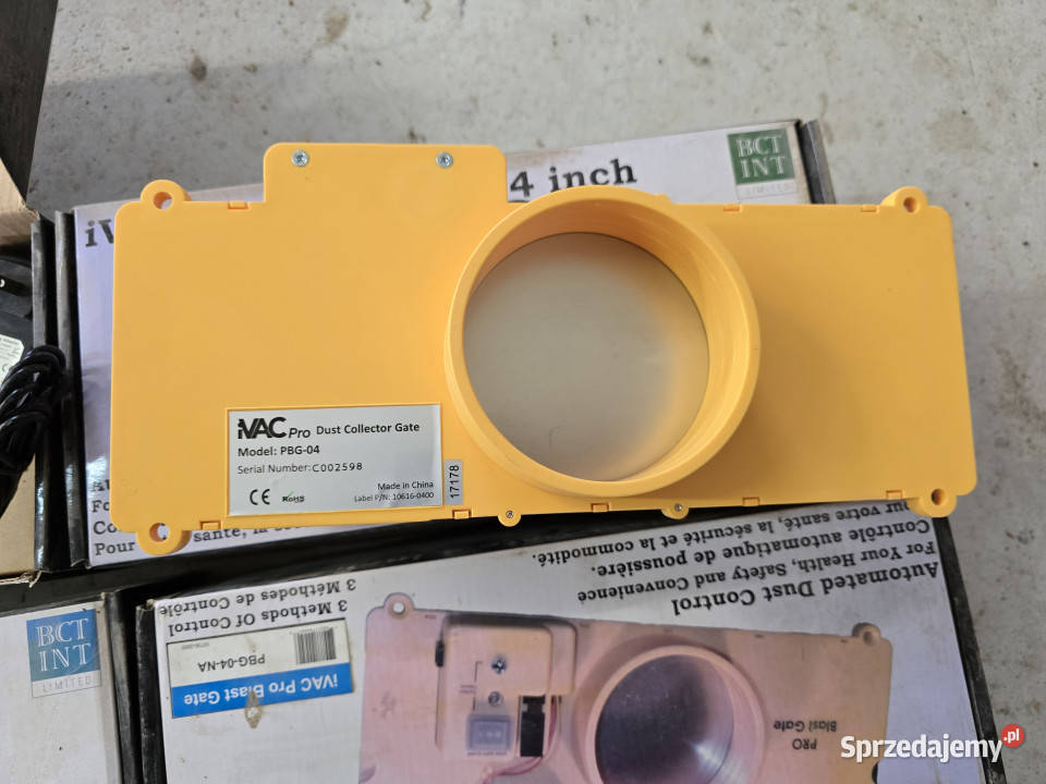 Zasuwy automatyczne manualne do odciągu trocin Zielone Kamedulskie sprzedam