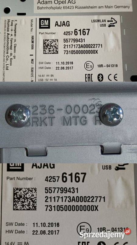OPEL KARL 16 RADIO 42576167 Sprzęt audio fabryczny wielkopolskie Pleszew