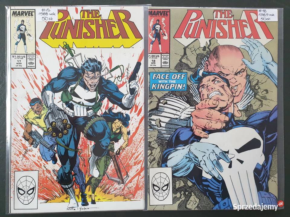 The Punisher zestaw 11 komiksów Marvel USA lata Gdynia