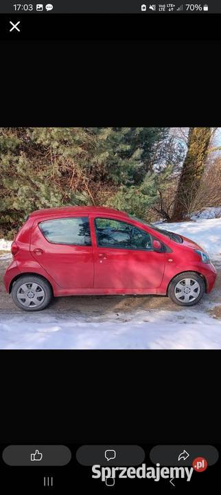 Toyota aygo kupiony w Polsce małopolskie Zalasowa