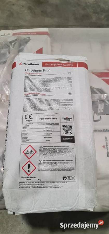Porotherm Profi zaprawa do cieńkich spoin Ornontowice sprzedam