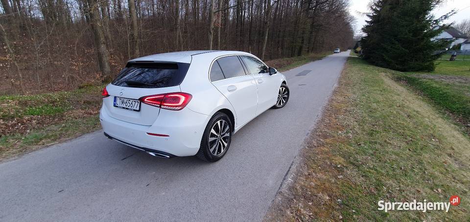 Mercedes A200 Benzyna 40000 2021r Ledy Biała 40000km Tomaszów Lubelski sprzedam