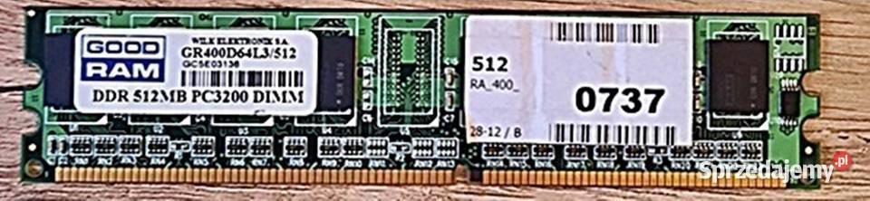 Pamięć pamięci RAM 512 MB