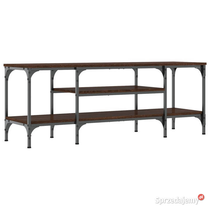 Szafka pod telewizor brązowy dąb 121x35x45 mazowieckie Warszawa