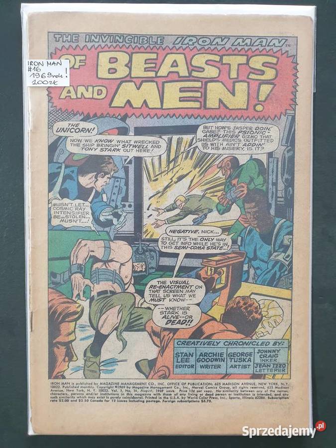 The Invicible Iron Man of Beasts Men 1969 pomorskie Gdynia