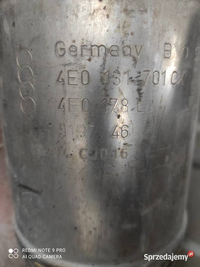4E0178L 4E0131701CK katalizator Audi A8 D3 Częstochowa