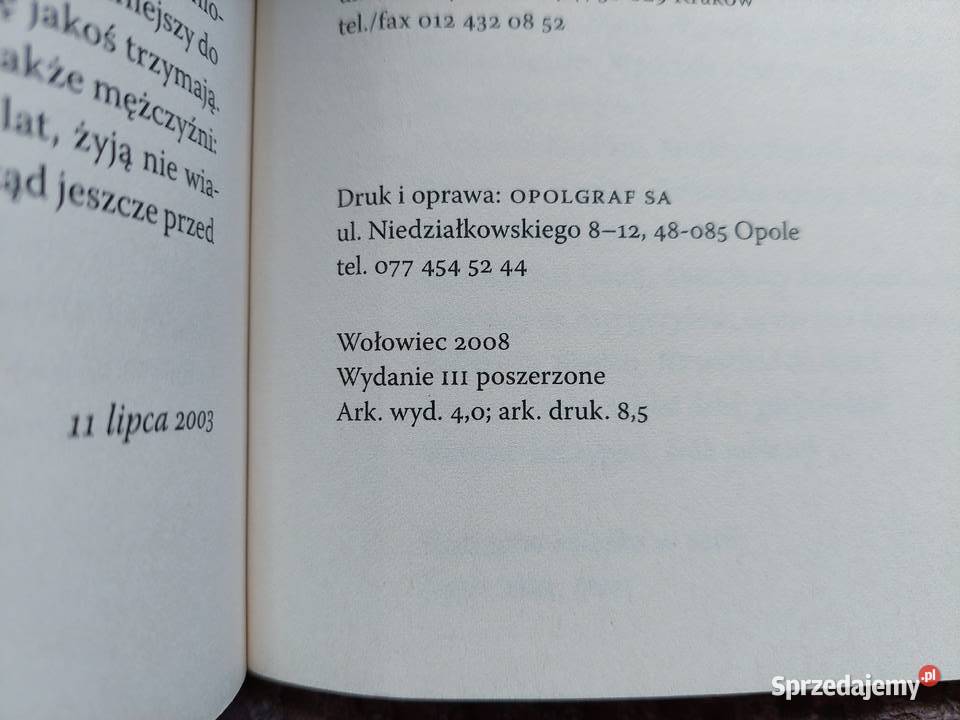 nowa Jakbyś kamień jadła Wojciech Tochman miękka Kraków