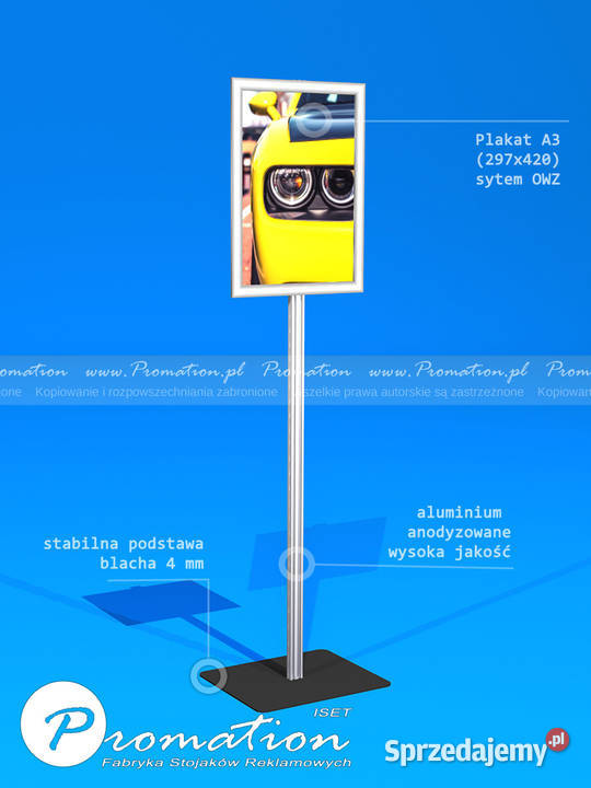 Stojaki informacyjne na plakat A3 i ulotki A4 A5 Wrocław