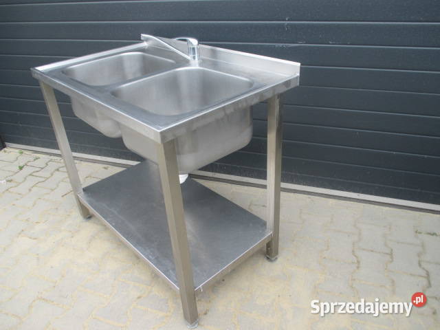 Zlew 2 Komory Dwukomorowy z Półką 1006085 Ostrów Wielkopolski