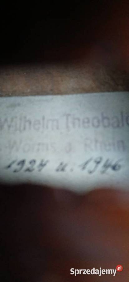 Skrzypce Sarasate Wilhelm Theobald Instrumenty smyczkowe Kraków