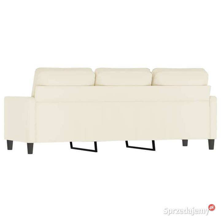 Sofa 3osobowa kremowy 180 tapicerowana aksamitem Warszawa