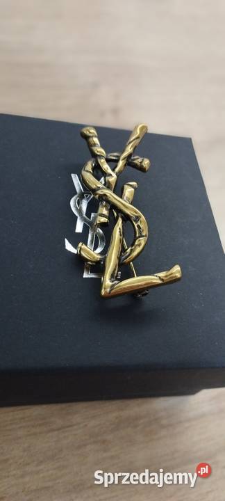 Używana broszka YSL Saint Laurent Paris w Warszawa