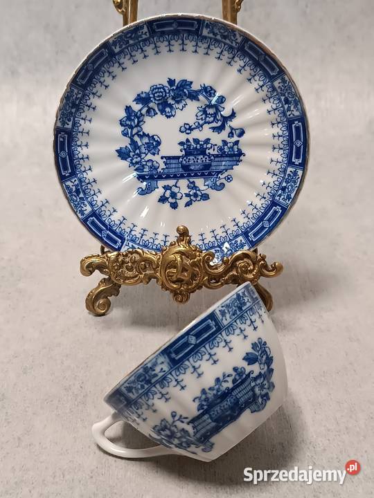 Porcelana Duet Blau Filiżanka Kobaltowy Wzór zachodniopomorskie Dobrzany