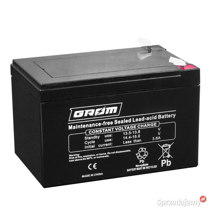 Akumulator żelowy 12V 14Ah GROM LP1214