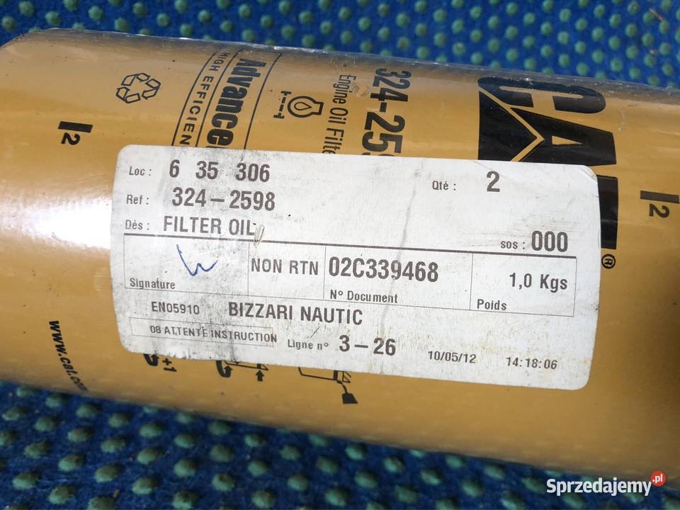 Filtr oleju CAT 3242598 Motoryzacja wielkopolskie Piła