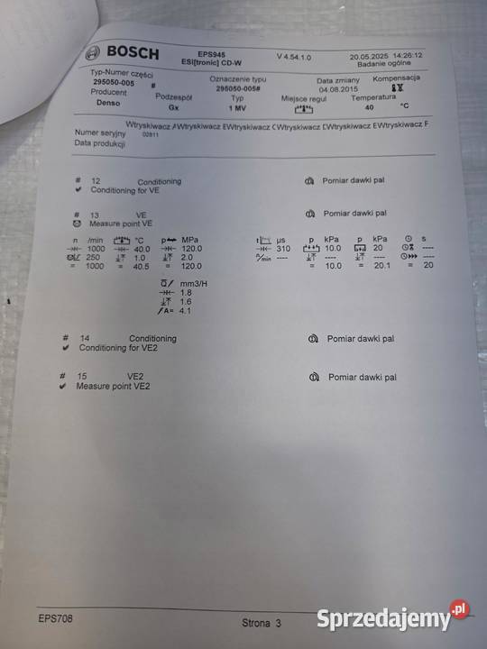 WTRYSK WTRYSKIWACZ OPEL ASTRA J MOKKA MERIVA B sprzedam