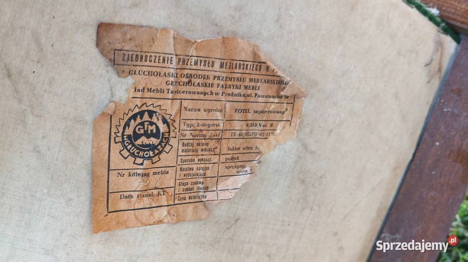 Fotele PRL lata 6070te typ B310 Var 2 sztuki Szczecin