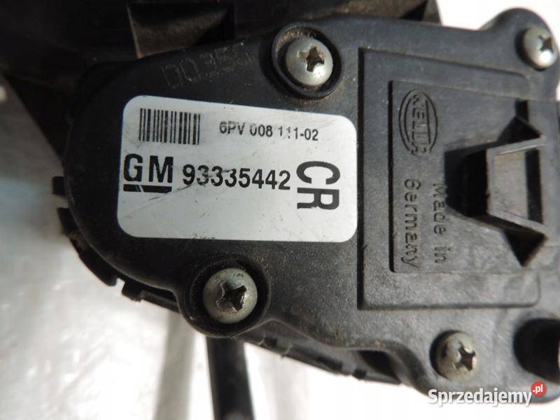 PEDAŁ GAZU OPEL MERIVA A 16 T 93335442 osobowe