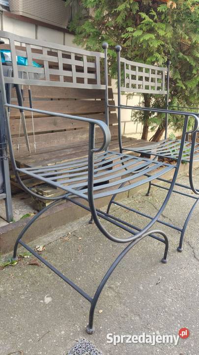 Krzesło ogrodowe metalowe metaloplastyka Warszawa