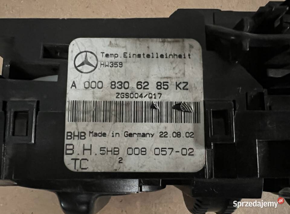 MERCEDES VITO W638 PANEL KLIMATYZACJI KLIMY Kłodzko
