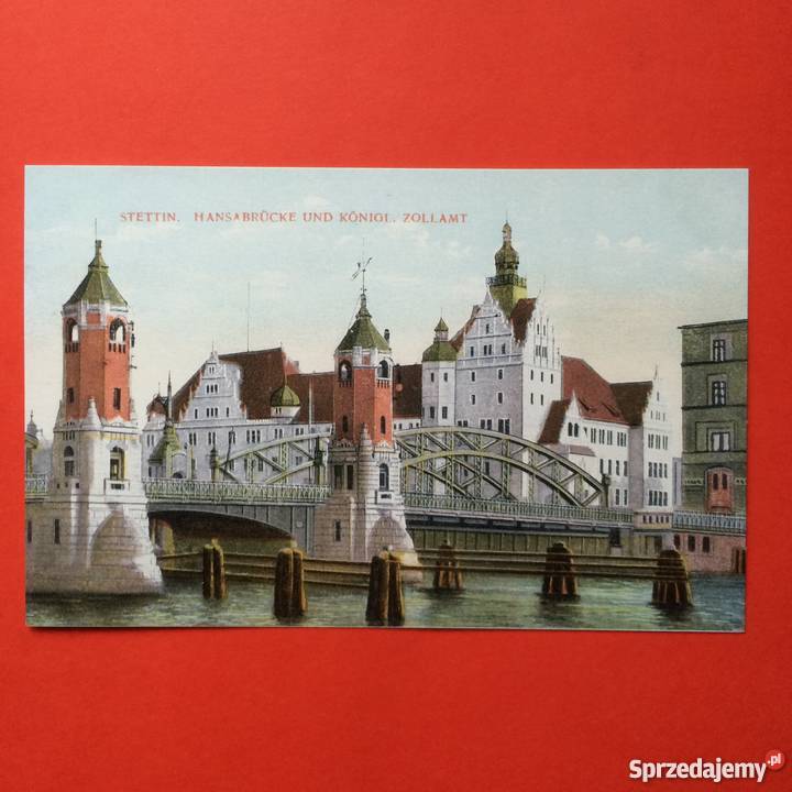 918 Reprint widokówki ze Stettina zachodniopomorskie Szczecin